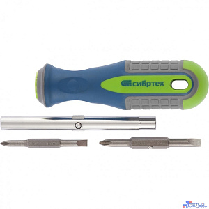 СИБРТЕХ Отвертка комбинированная SL5,0 / PH1, SL6,0 / PH2 [13377]