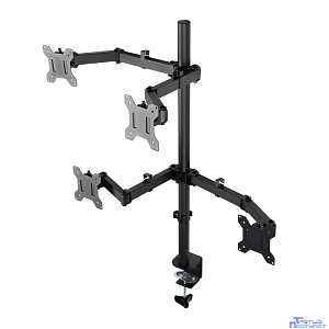 Кронштейн для монитора Filum FL-DMT004FB черный, четыре монитора, VESA: 75/100, 10-30 дюйма, до 10 кг (00-01215493)
