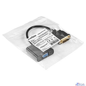 Exegate EX294677RUS Кабель DVI-D-VGA ExeGate EX-CC-DVID-VGAF-0.2 (25M/15F, 0,2м, позолоченные контакты)