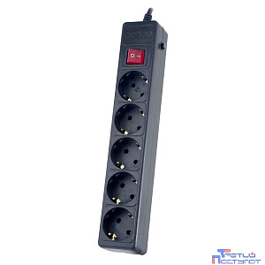 Perfeo Сетевой фильтр "POWER+" PF_A4658, 1,8м, 5 розеток, черный (PF-PP-5/1,8-B)