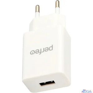 PERFEO Сетевое зарядное устройство с разъемом USB, 1А, белый (I4656)