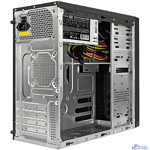 Exegate EX283245RUS Корпус Minitower ExeGate MA-373X-600W-12 (mATX, БП UN600 с вент. 12см, 2*USB, аудио, черный)