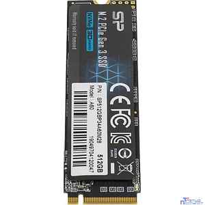 Silicon Power SSD 512Gb A60 SP512GBP34A60M28, M.2 2280, PCI-E x4, NVMe