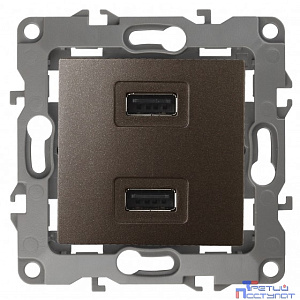 Эра Б0027498 12-4110-13 Устройство зарядное USB, 5В-2100мА, Эра12, бронза