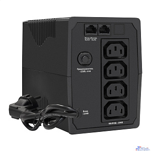 Exegate EP285473RUS ИБП ExeGate Power Back BNB-850.LED.AVR.C13.RJ <850VA/480W, LED, AVR,4*IEC-C13, RJ45/11, Black>