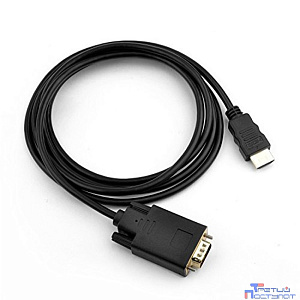 ORIENT Кабель-адаптер HDMI M  C702 --> VGA 15M, длина 1.8 метра, черный