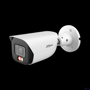 DAHUA DH-IPC-HFW3449EP-S-IL-0360B Уличная цилиндрическая IP-видеокамера 4Мп, 1/2,9” CMOS, объектив 3.6мм, видеоаналитика, микрофон, ИК 50м, LED 50m, IP67, металл