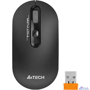 Мышь Wireless A4Tech FG20S USB GREY серый оптическая (2000dpi) silent USB для ноутбука (3but) 1929935