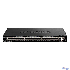 D-Link DGS-1520-52/A1A Управляемый L3 стекируемый коммутатор с 48 портами 10/100/1000Base-T, 2 портами 10GBase-T и 2 портами 10GBase-X SFP+
