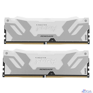 Память оперативная/ Kingston 64GB 6400MT/s DDR5 CL32 DIMM (Kit of 2) FURY Renegade RGB White XMP