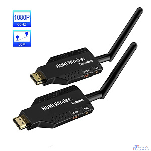 ORIENT VE056, WiFi HDMI Extender (Tx+Rx), HDMI беспроводной удлинитель до 50 м, HDMI 1.3, 1080p@60Hz, HDCP1.2, питание от USB (31371)