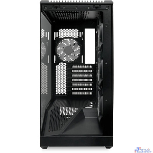 Case HSPD F711, Panoramic Full Tower, Black, TG, 0.7 SPCC, 4x120mm ARGB (FN027) ATX, mATX, mITX 190/420/280mm 2x2.5", 2x3.5", 7xPCI 1xUSB-A 3.0, 1xUSB-C 445x235x475mm
