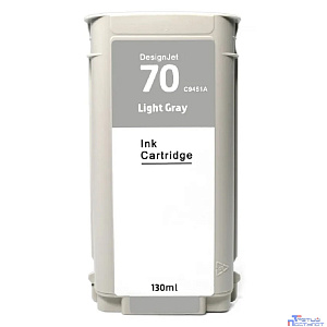 Струйный картридж NVP 70 (NV-C9451A) Light Gray для HP DesignJet Z2100/Z3100/Z3200/Z5200/Z5400 (130 мл) совместимый