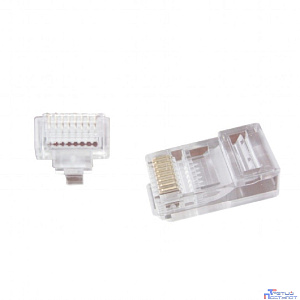 Cablexpert Вилка RJ-45 (8P8C) универсальная. кат.5e. со сквозным отверстием  (100 шт.) (LC-PTU-01/100)