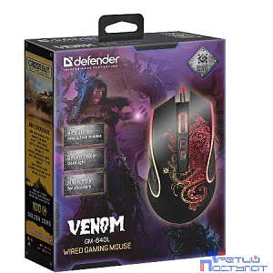Defender Venom GM-640L [52640] {Проводная игровая мышь, оптика, 8 кнопок, 3200dpi}