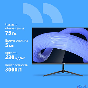 CBR LCD Монитор 23.8" MF-2401, VA, FHD 1920x1080, 100Гц, 1*HDMI/1*VGA, внешний БП, черный, кабель HDMI 1.5м [LCD-MF2401-OPC]