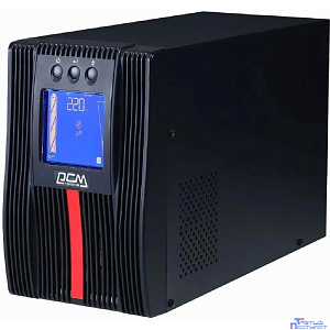 PowerCom Macan MAC-1000 ИБП {On-Line, 1000VA / 1000W, Tower, 4 xC13, LCD, Serial+USB, SNMPslot, подкл. доп. батарей} (1034861)