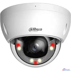 DAHUA DH-IPC-HDBW2449EP-S-IL-0360B Уличная купольная IP-видеокамера SmartDualLight 4Мп, 1/2.9” CMOS, объектив 3.6мм, видеоаналитика, микрофон, ИК 30м, LED 30м, IP67, металл