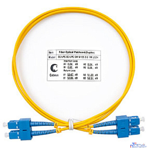 Cabeus FOP(d)-9-SC-SC-1m Шнур оптический duplex SC-SC 9/125 sm 1м LSZH