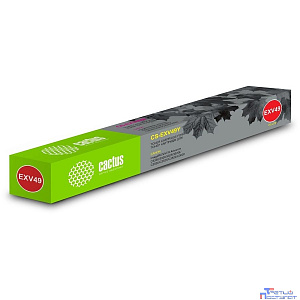 Картридж лазерный Cactus CS-EXV49Y желтый (19000стр.) для Canon IR C3320/C3320i/C3325i/C3330i/C3500/C3520i MFP/C3525i MFP/C3530i MFP