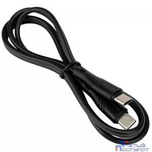 Cablexpert Кабель USB2.0  Type-C/Type-C, Classic 0.1, 3A, 60Вт, PD/QC3.0, медь, 1м, черный, коробка (CCB-USB2-CMCMO1-1MB)