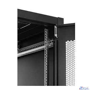 ЦМО Шкаф телекоммуникационный напольный ЭКОНОМ 42U (600 x 1000) дверь перфорированная 2 шт., цвет черный (ШТК-Э-42.6.10-44АА-9005)