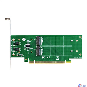 Exegate EX298299RUS Переходник ExeGate EXE-597E4 (4 x M.2 M key -> PCI-E x16 v3.0, для установки четырех SSD M.2 2230/2242/2260/2280/22110 M key NGFF в слот PCI-E, материнская плата должна быть c функ