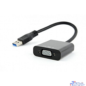 Cablexpert Видео-адаптер USB3 – VGA , черный (AB-U3M-VGAF-01)