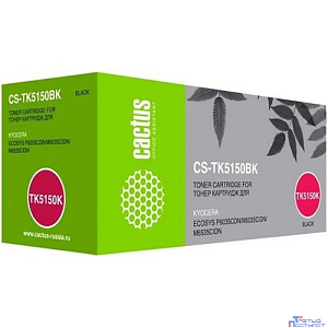 Картридж лазерный Cactus CS-TK5150BK черный (12000стр.) для Kyocera Ecosys M6035cidn/P6035cdn