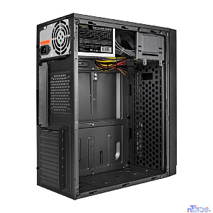 Exegate EX291140RUS Корпус Minitower ExeGate BAA-105-01AAA350 (mATX, БП AAA350 с вент. 8см, 4*USB, аудио, черный)