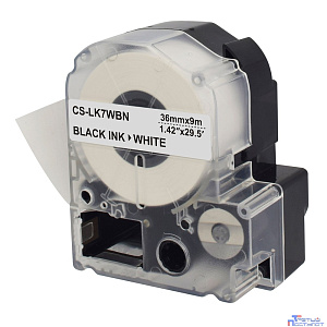 Картридж ленточный Cactus CS-LK7WBN черный для Epson LW1000P/Z700/Z900