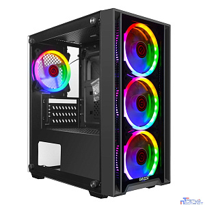 Ginzzu CL610 mATX FAN 4*12FRGB Белый