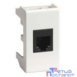 Dkc 45078 Ком.роз. RJ45 кат.6A, 8P8C, Viva, белая, 1мод