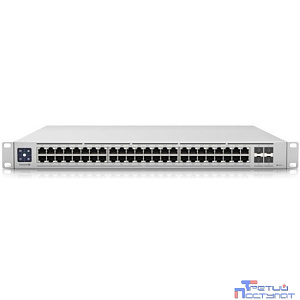UBIQUITI USW-Enterprise-48-PoE PoE-коммутатор в стойку, 48х 2.5G RJ45, 4х 10G SFP+, раздача 720 Вт