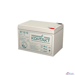 Контакт АКБ КТ 12-12 12V/12Ah {клемма Ш-6,3 (F2), ДхШхВ 151х98х100мм, масса 2,95 кг, срок службы 5-7 лет}
