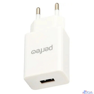 PERFEO Сетевое зарядное устройство с разъемом USB, 2А, белый (I4666)