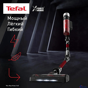 TEFAL TY2079WO Пылесос вертикальный, контейнер, черный/красный