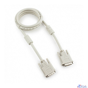 Кабель DVI-D single link Gembird, 1.8м, 19M/19M, экран, феррит.кольца, пакет [CC-DVI-6C]