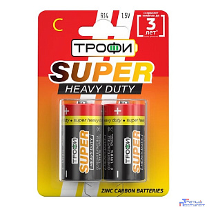 Трофи R14-2Bl Super Haevy Duty Zinc (12/96/7680) (2 шт. в уп-ке)