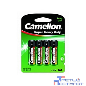Camelion  R 6  BL-4 (R6P-BP4G, батарейка,1.5В) (4 шт. в уп-ке)