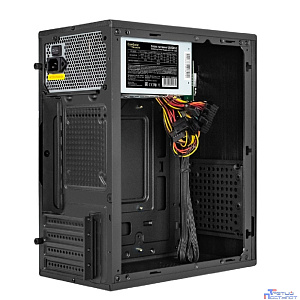 Exegate EX299218RUS Корпус Minitower ExeGate BAA-303M-UNS450 (mATX, БП UNS450 с вент. 12см, 2*USB, HD Audio, черный)