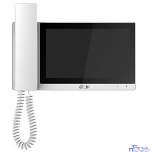 DAHUA DH-VTH5421EW-H Монитор видеодомофона IP 7-и дюймовый, с трубкой, белый, ёмкостной сенсорный экран, поддержка micro-SD до 32Гб, питание DC 12В/PoE