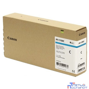 Картридж CANON PFI-1700 C голубой,  700 мл
