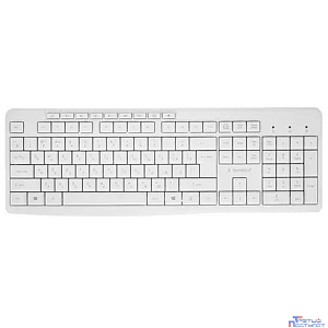 Клавиатура Gembird KB-8430M,{USB, белый, 113 клавиш, 9 кнопок управления мультимедиая, кабель 1,5м}