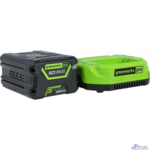 Greenworks GD60SSK4 Снегоуборщик аккумуляторный , 60V, 30 см, бесщеточный, c АКБ 4Ач и ЗУ [2602607UB]