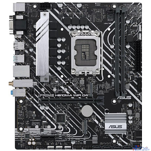 ASUS PRIME H610M-A WIFI D4 (Socket 1700, mATX, 2xDDR4(64GB), VGA/HDMI/DP, 1xPCIe 4.0x16/1xPCIe 3.0, 1xLAN, Wi-Fi, BT, 4xSATA 6Gb/s, 2xM.2, 2xUSB 3.2, 4xUSB 2.0, 2xPS/2)