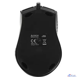 A-4Tech Мышь N-500F V-TRACK (серый глянец/черный) USB, 3+1 кл.-кн.,провод.мышь [641866]