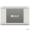 БАСТИОН SKAT TB-6W645GF-G Шкаф настенный телекоммуникационный 6U 600х450х370мм, дверь стеклянная (4410) {1.5 года гарантия}