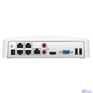 Tenda N6P-4H 4-канальный PoE видеорегистратор 4K UHD, Объем хранилища до 10 TB