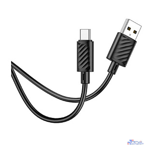 HOCO X88/ USB кабель Type-C/ 1m/ 3A/ Black